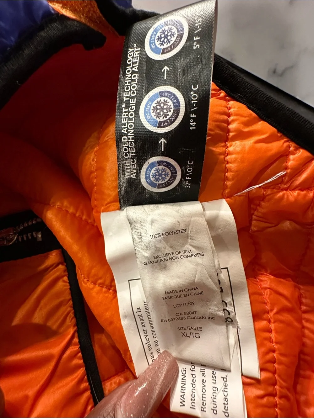 Winter Puffer Dog Coat w/ Temperature Alert
